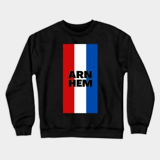 Arnhem City in Dutch Flag Vertical Crewneck Sweatshirt